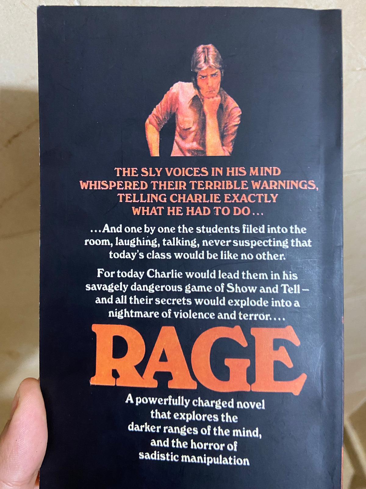 Rage Book By Richard Bachman Stephen king Paperback